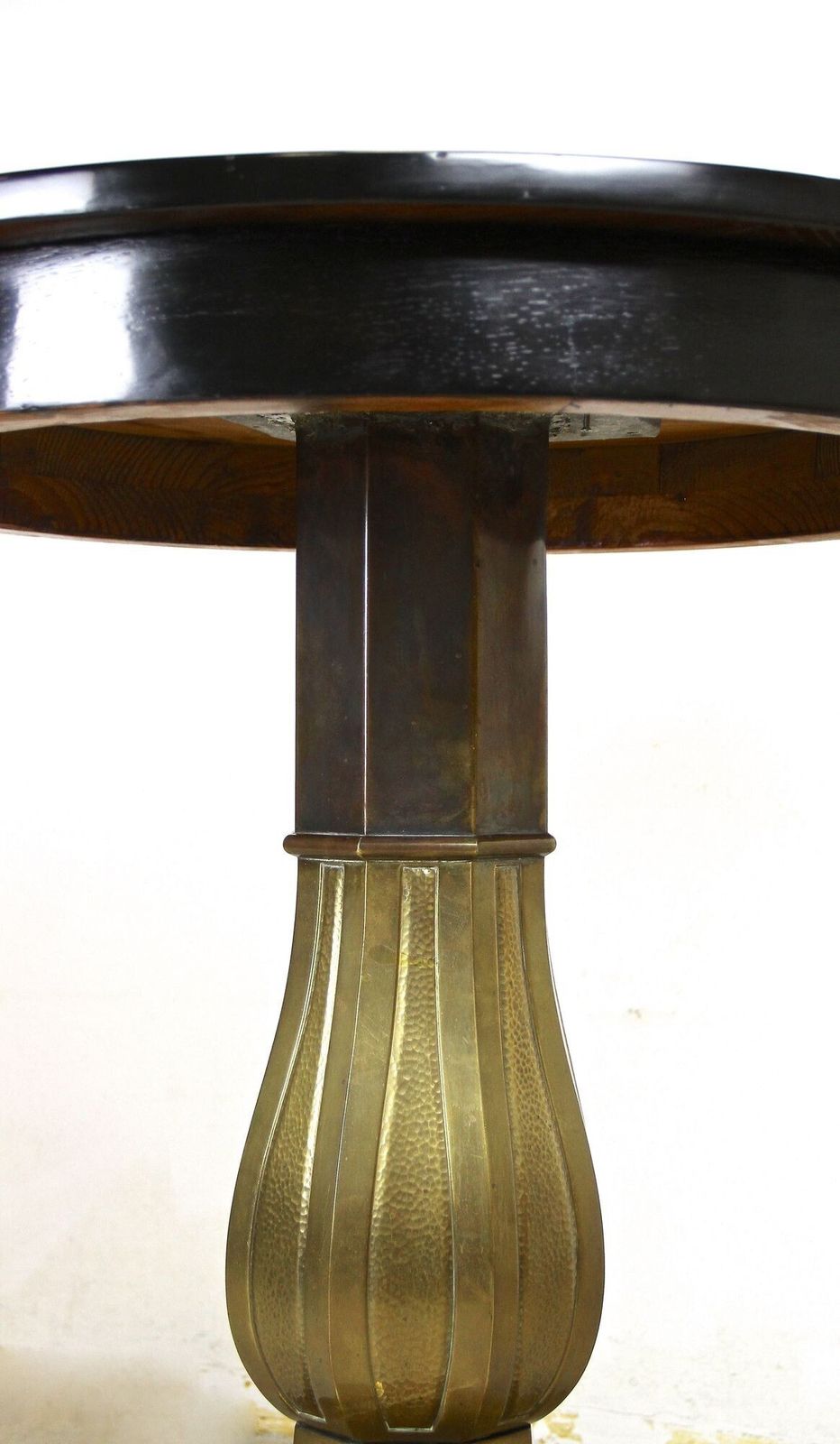 3750.0 20th Century Art Nouveau Coffee/ Side Table With Brass Base, Austria, Ca. 1910 photo