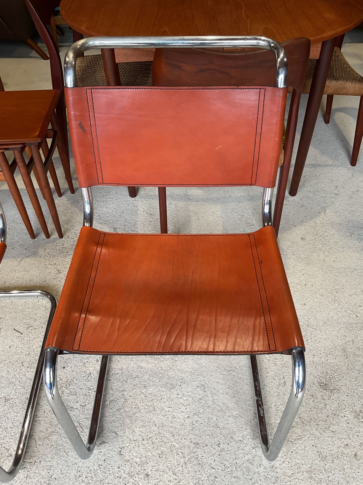 photo buy Set Of 4 Chairs By Mart Stam For Fasem, 1970s In Mid Century Style