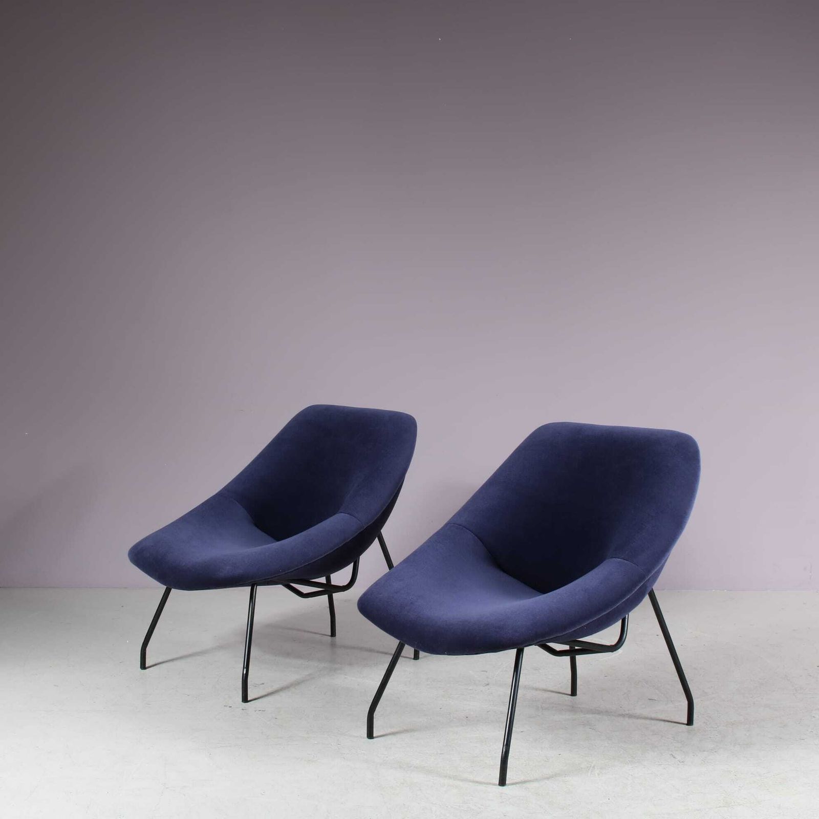 Pair Of Lounge Chairs By Gar, France 1950 photo furniture