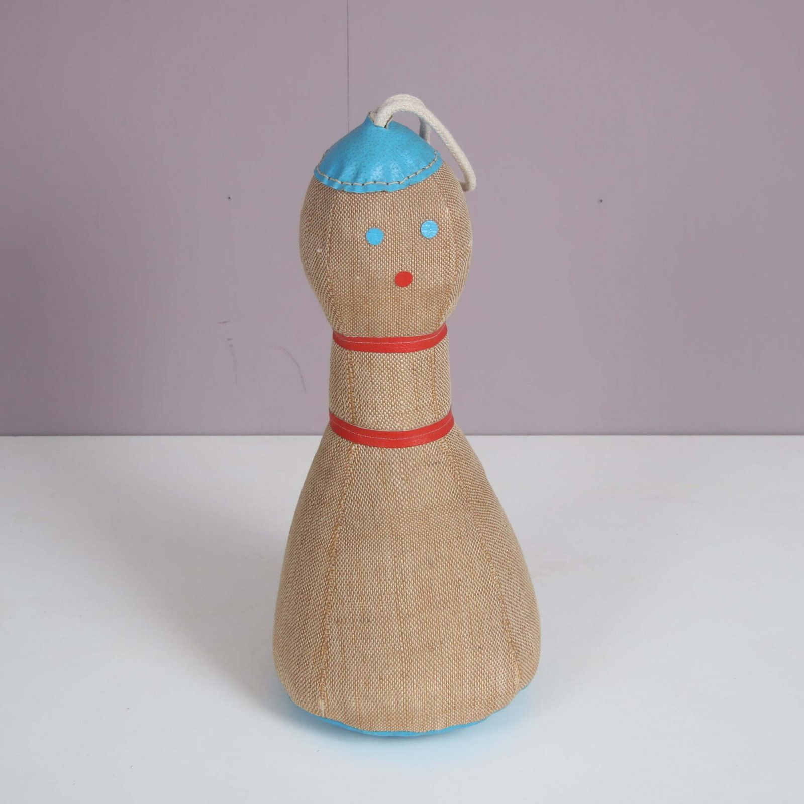 Jute And Leather Toy By Renate Müller For H. Josef Leven Kg, Germany 1960