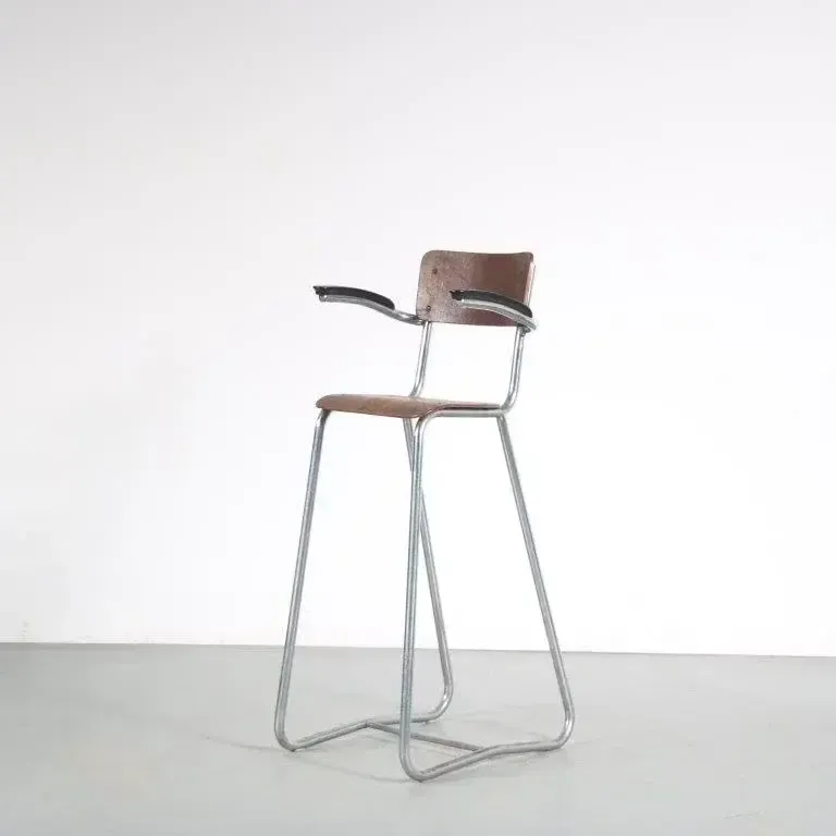 photo furniture 1950s High Children Chair By Gispen, The Netherlands