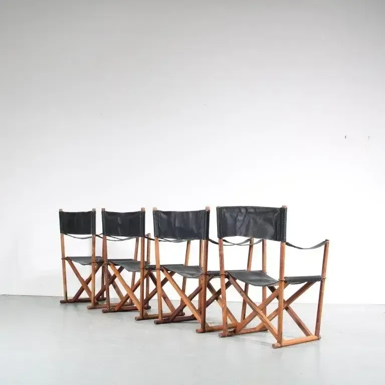 Mk16” Safari Chairs By Mogens Koch, Denmark 1930 photo 1414.0