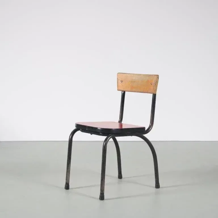 98.0 1950s Children Chairs By Willy Van Der Meeren For Tubax, Belgium photo