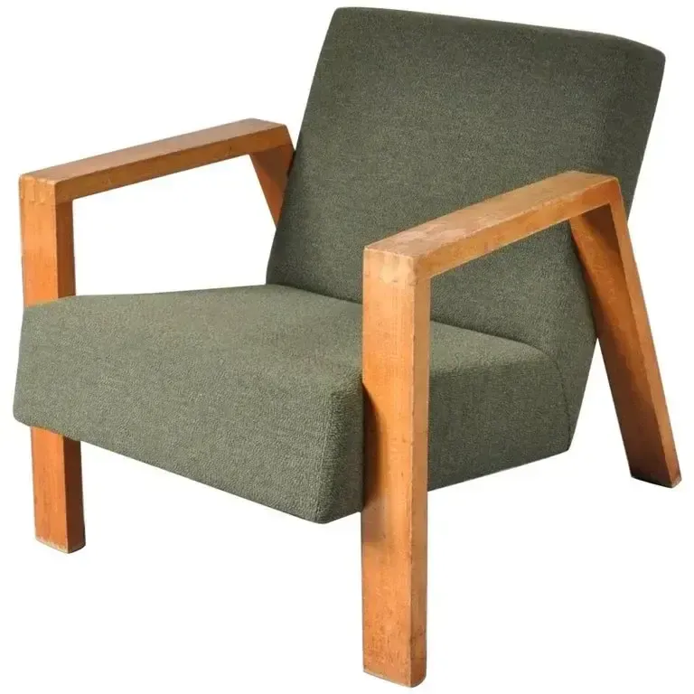 1946s Rare Lounge Chair By Groep & For Goed Wonen, Netherlands photo vintage