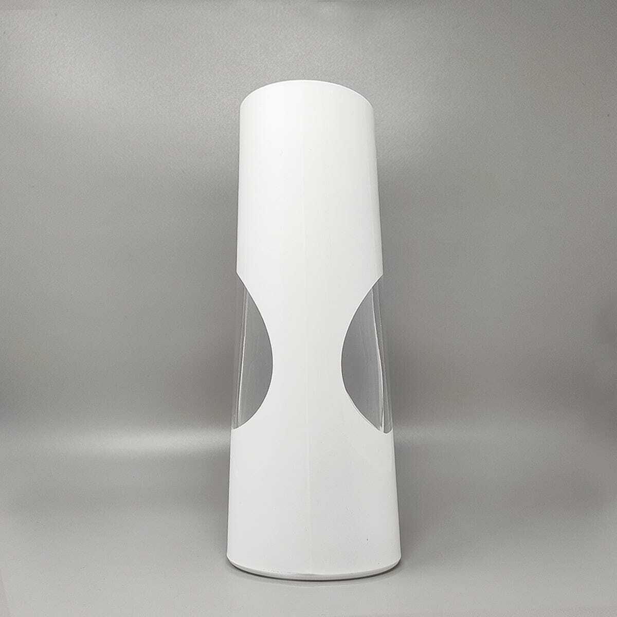 1970s Astonishing White Space Age Vase By Linea Glass. Made In Italy photo buy
