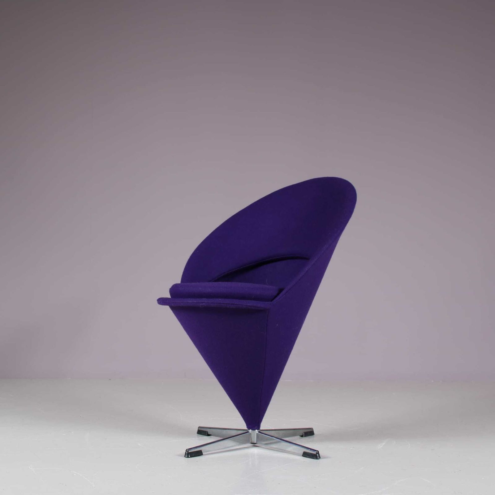 1960s “Cone” Chair By Verner Panton For Plus Linje, Denmark photo vintage