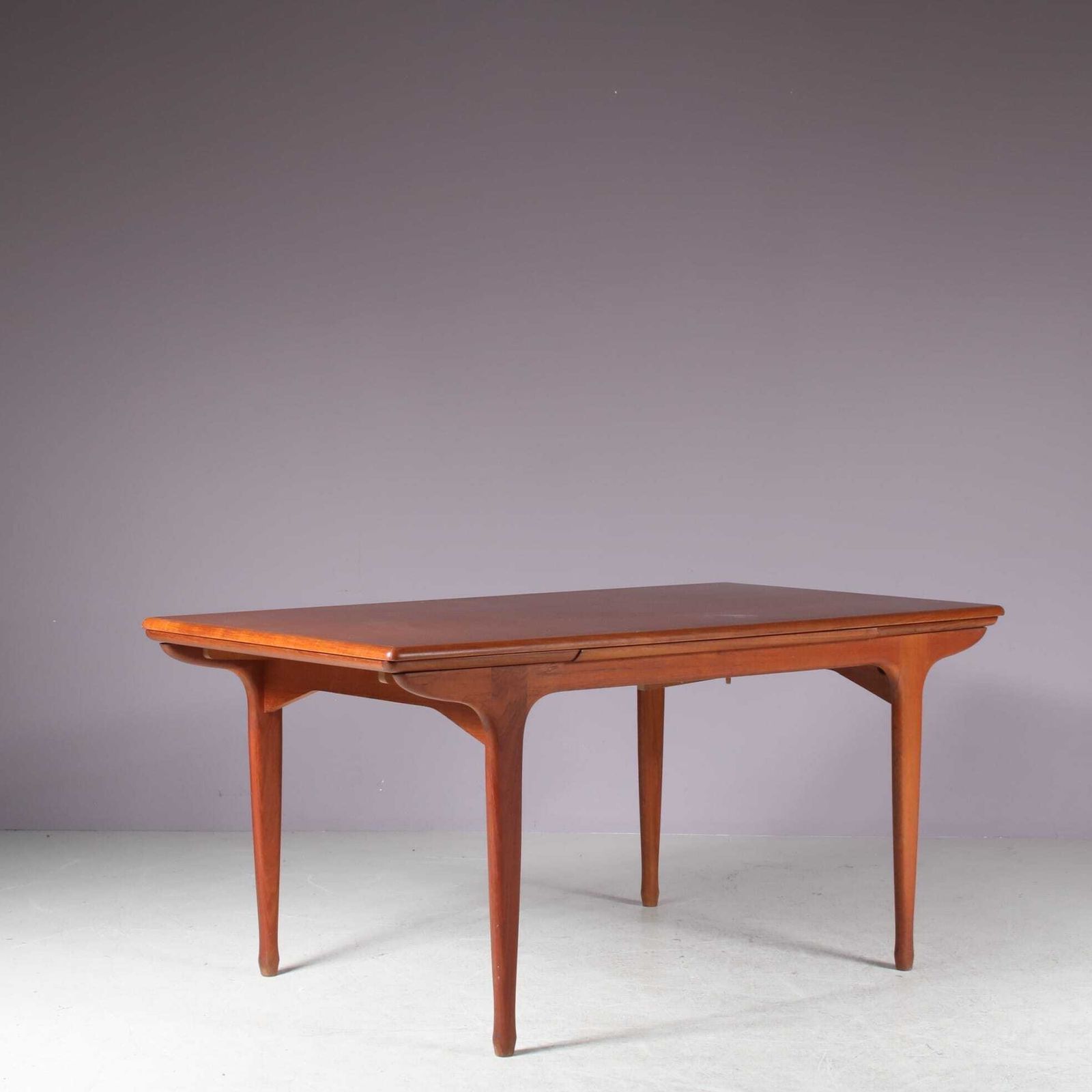 1960s Teak Extendible Dining Table By Tv Meubles Paris, France