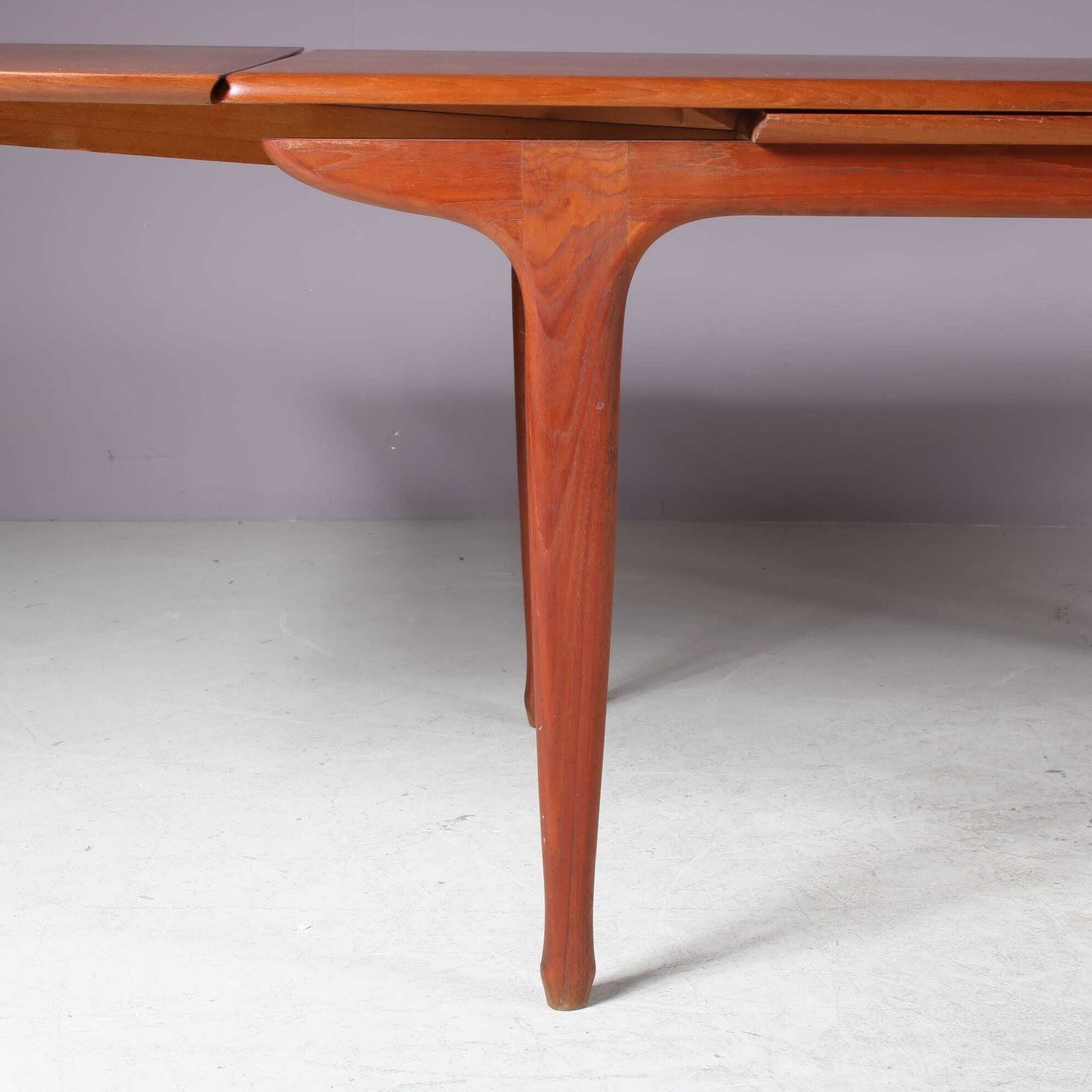 1960s Teak Extendible Dining Table By Tv Meubles Paris, France photo vintage