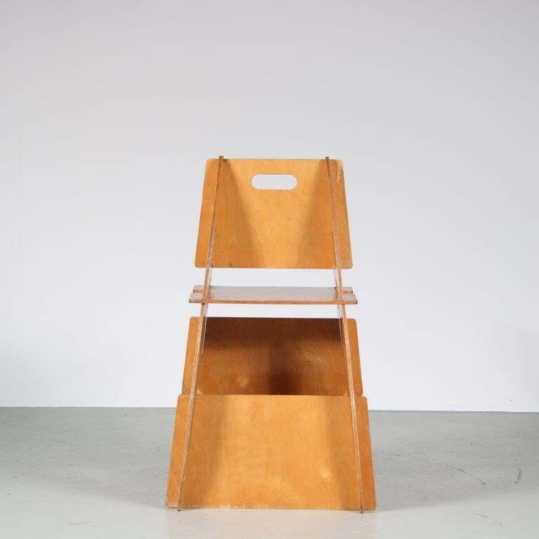Convertible Children’s High Chair, Desk And Rocker Combined From The Netherlands, 1950 photo vinterior