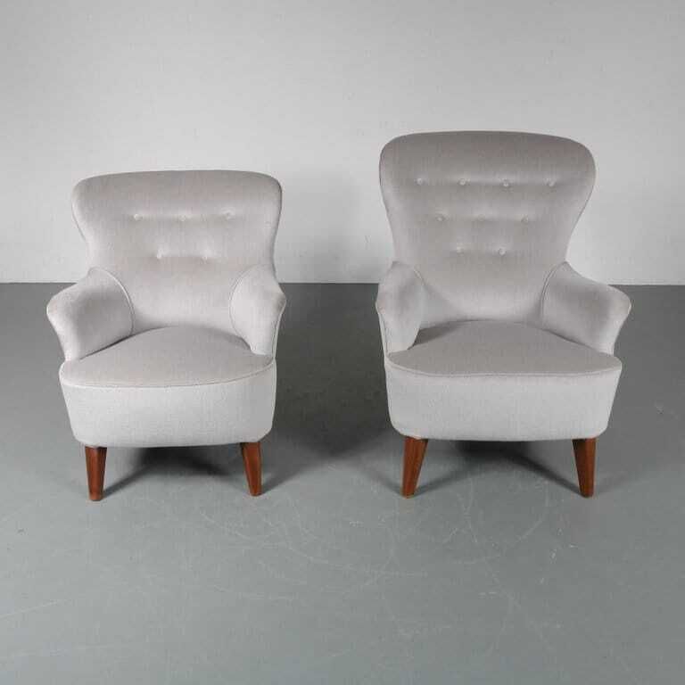 1950s Pair Of Theo Ruth Lounge Chairs For Artifort, The Netherlands photo furniture