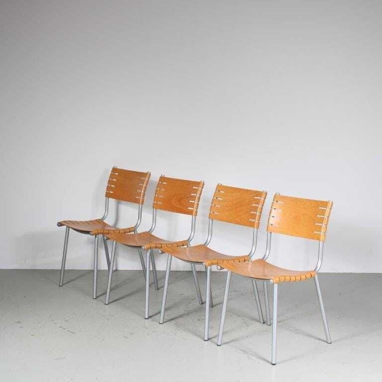 1980s Set Of Dining Chairs By Ruud Jan Kokke For Harvink, Netherlands photo 390.0