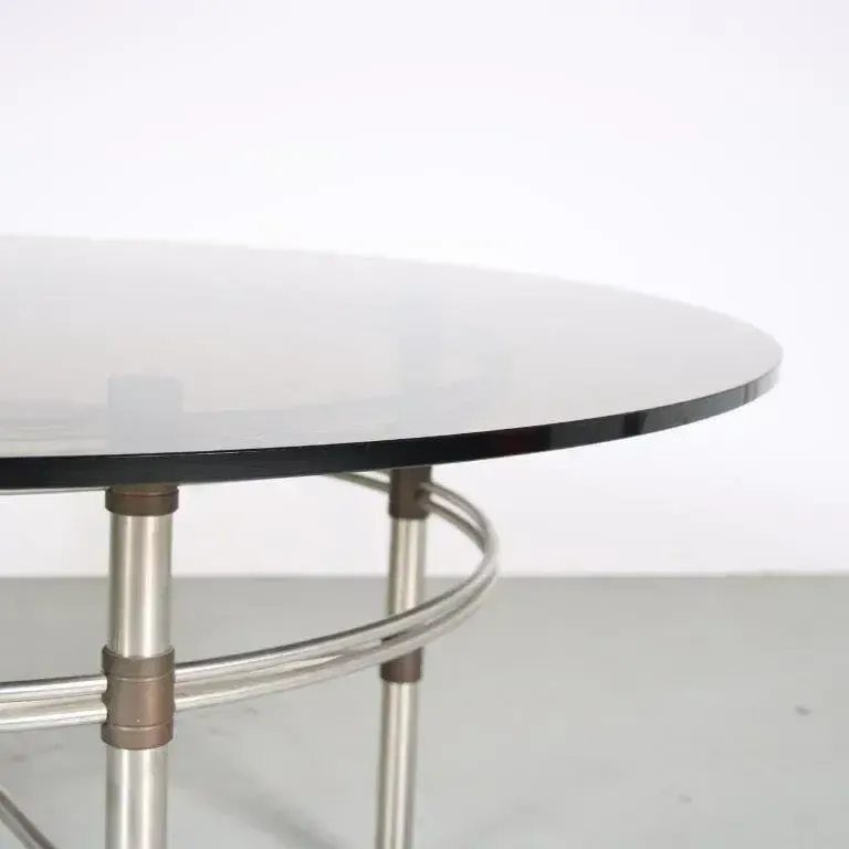 1980s German Coffee Table, Vintage photo Furniture