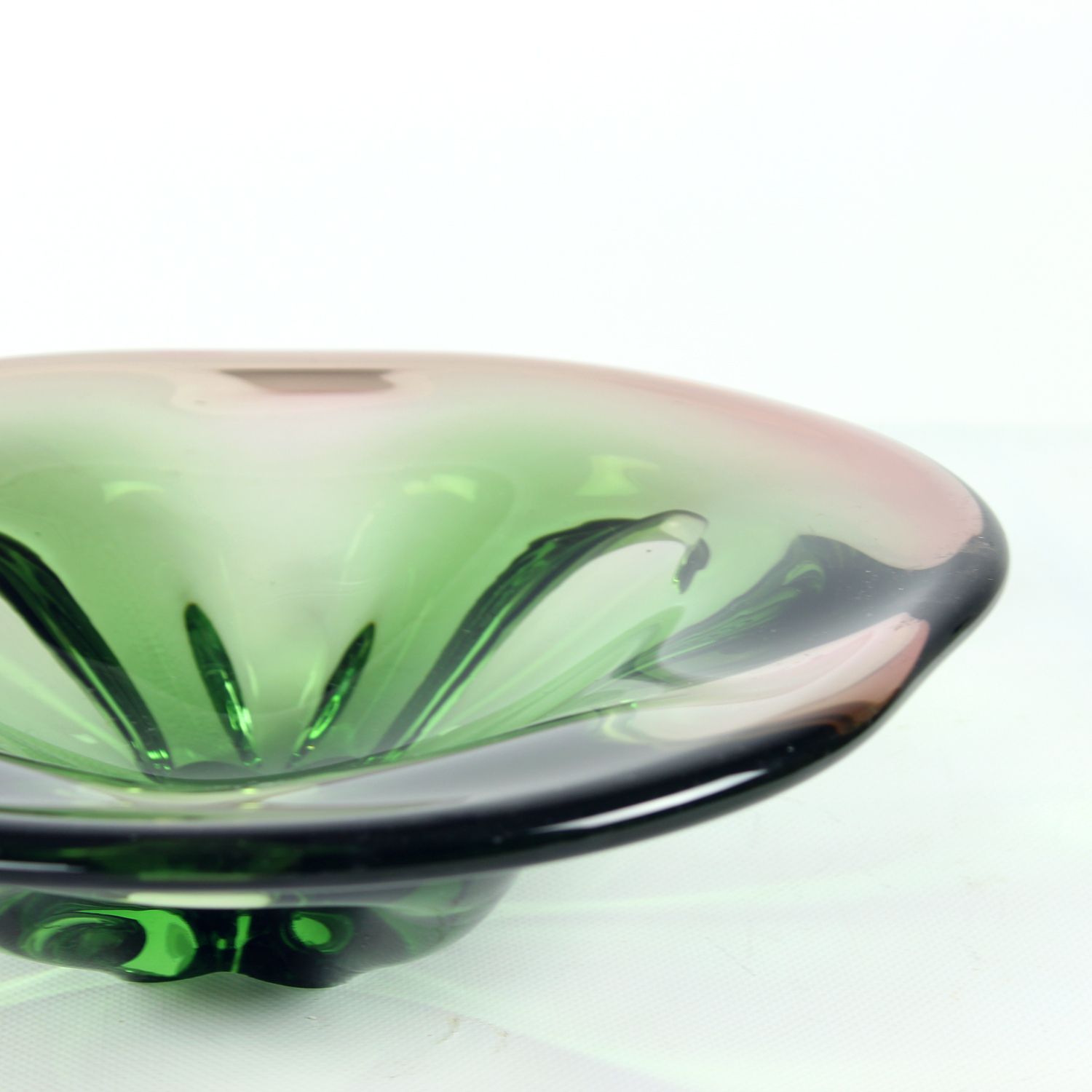 Vintage Art Glass Bowl By Frantisel Zemek For Mstisov Glass Factory, Czechoslovakia 1960s photo 320.0