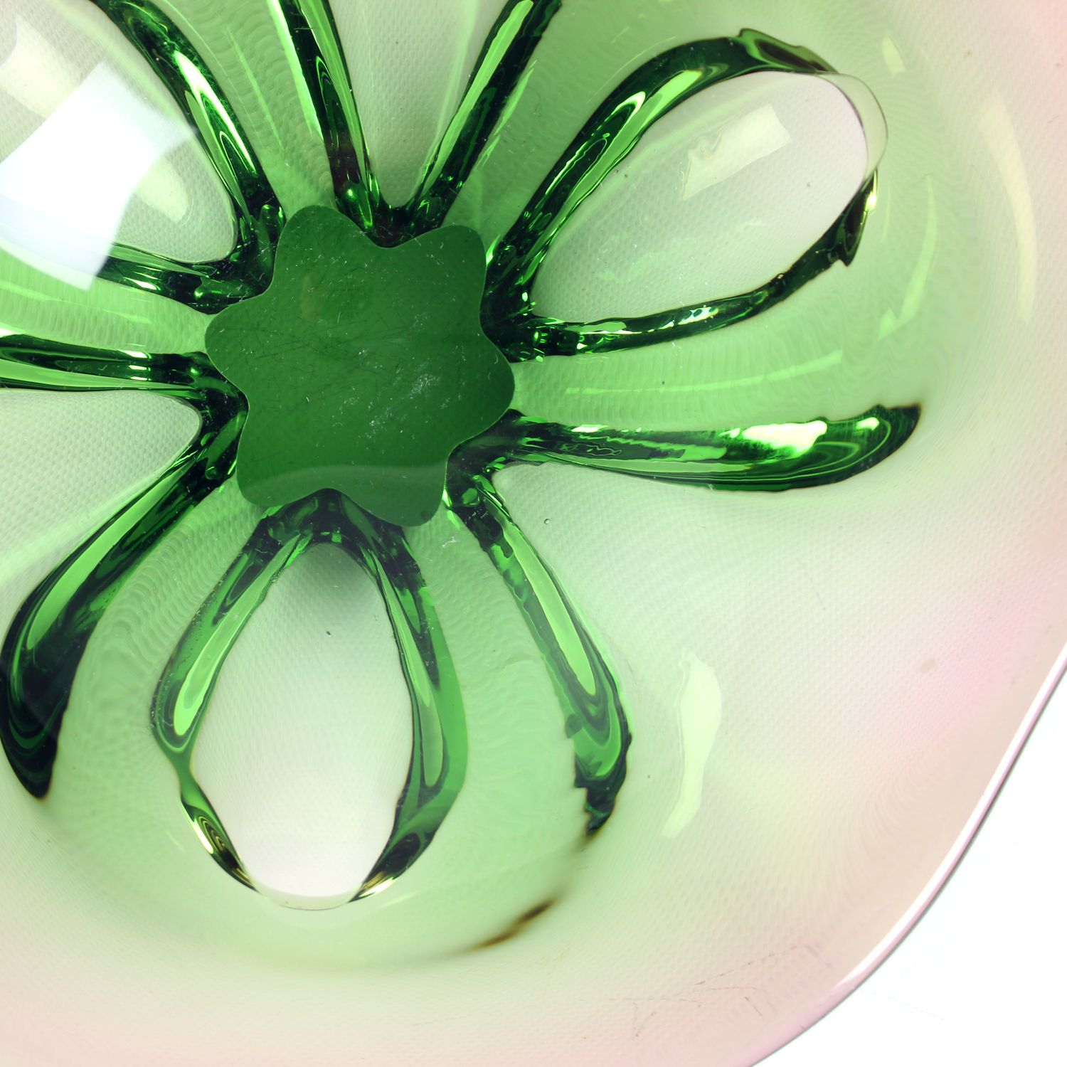 Vintage Art Glass Bowl By Frantisel Zemek For Mstisov Glass Factory, Czechoslovakia 1960s photo vinterior