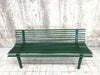 Dark Green Low Backed Wooden Garden Bench photo Garden Furniture