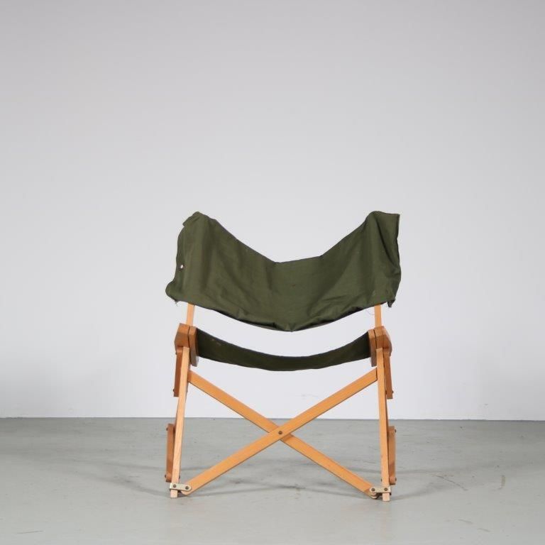 photo furniture 1960s “Praia” Folding Chair By Pier Giacomo Castiglioni For Gavina, Italy