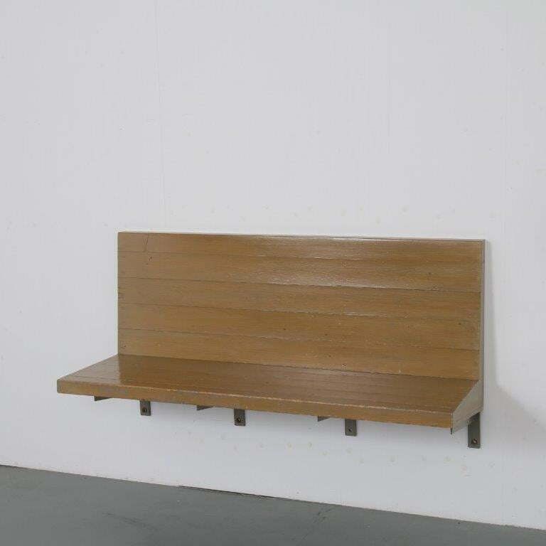Rare Dom Hans Van Der Laan Wall Mounted Bench, Netherlands 1970 photo for sale