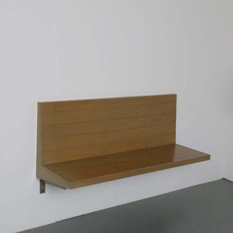 Rare Dom Hans Van Der Laan Wall Mounted Bench, Netherlands 1970 photo Furniture