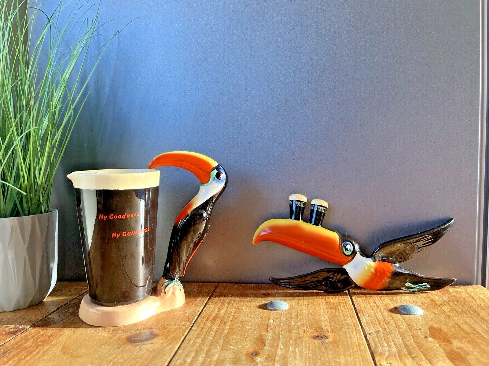 photo buy Original 30s Carlton Ware Goodness My Guinness Flying Toucan Wall Plaque Ga 2221
