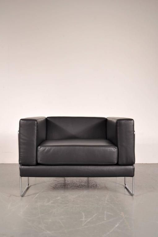 1969s Lounge Chair By Kwok Hoï Chan For Steiner, France photo vintage