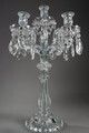 2460.0 Pair Of Glass Candelabras With Crystal Pendants photo