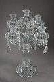 photo vinterior Pair Of Glass Candelabras With Crystal Pendants