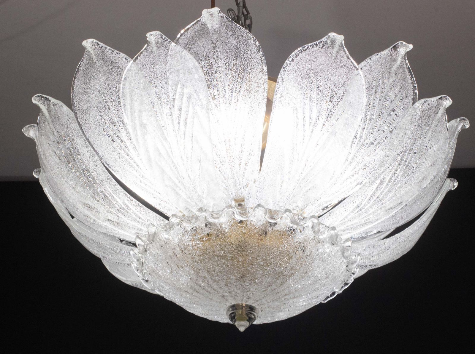 Sorrento, Monumental Italian Murano Glass Ceiling Light Or Chandelier, 1970s photo Lighting