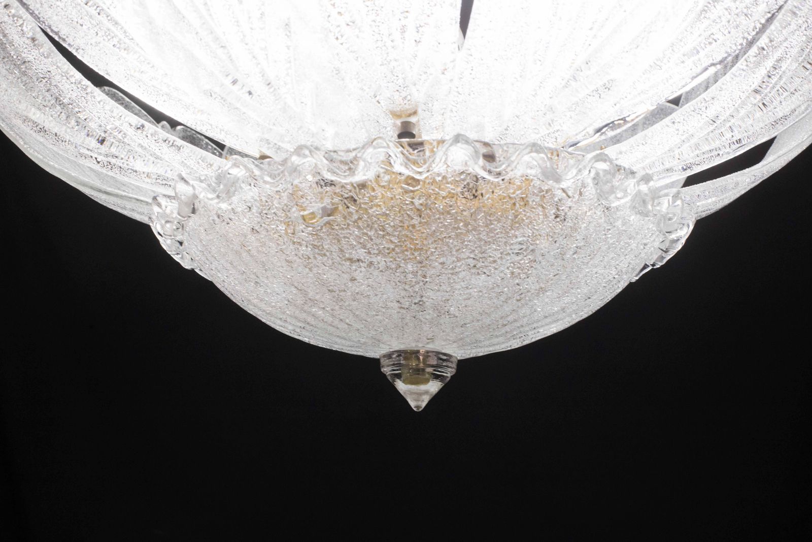 photo for sale Sorrento, Monumental Italian Murano Glass Ceiling Light Or Chandelier, 1970s
