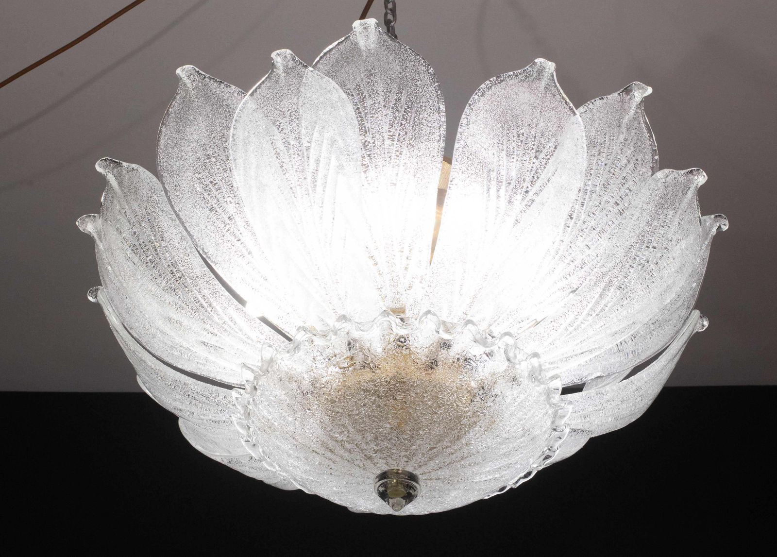 Lighting Sorrento, Monumental Italian Murano Glass Ceiling Light Or Chandelier, 1970s photo