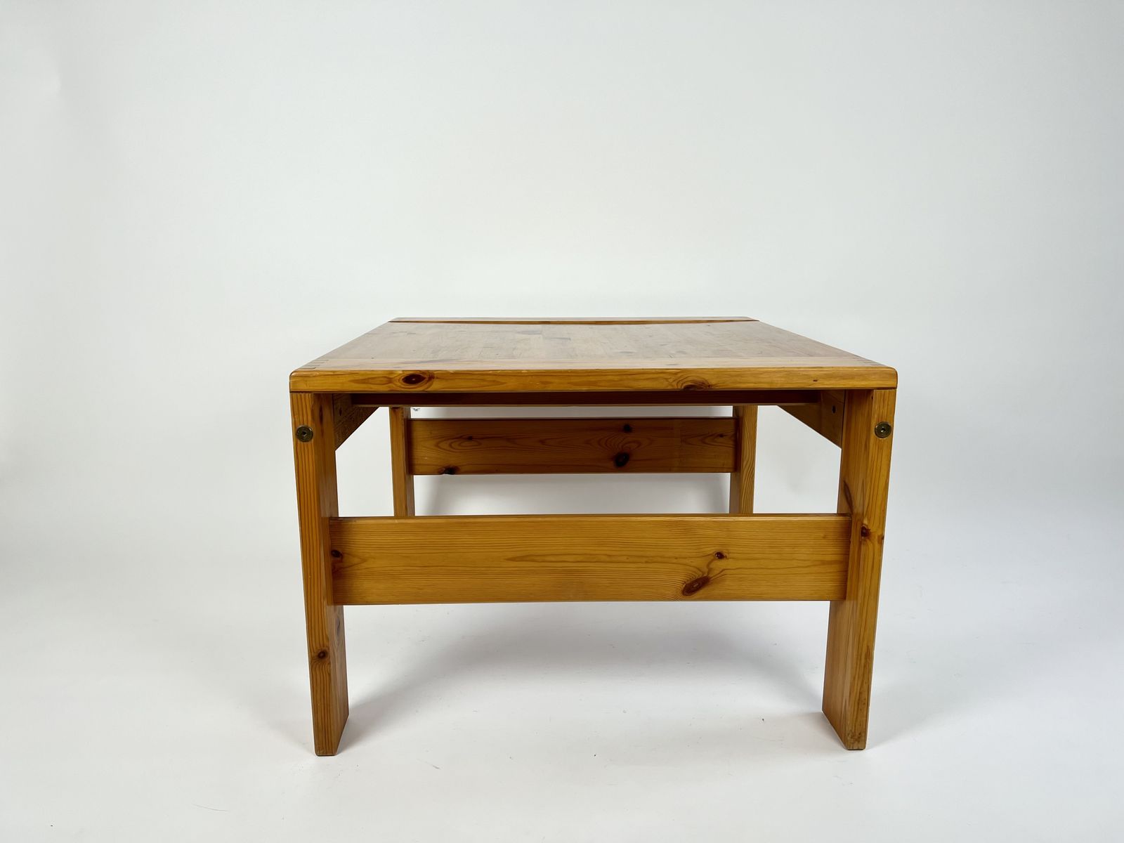Vintage Pine Coffee Table, France 1970s photo for sale