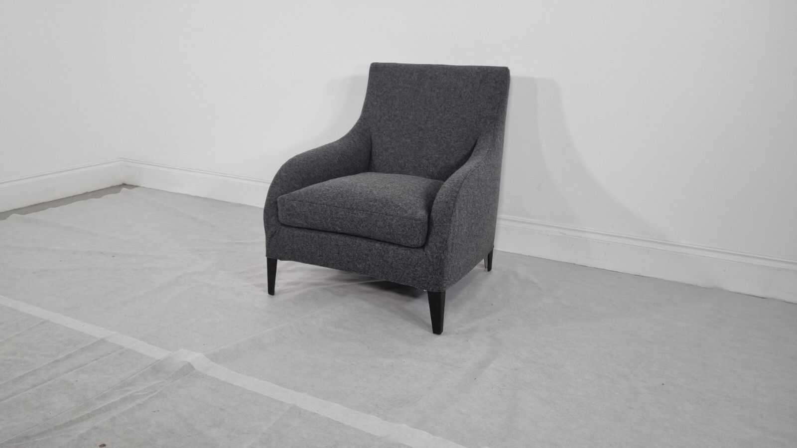 photo for sale Bb Italia Florence F3 Armchair In Charcoal Wool In Immaculate Condition