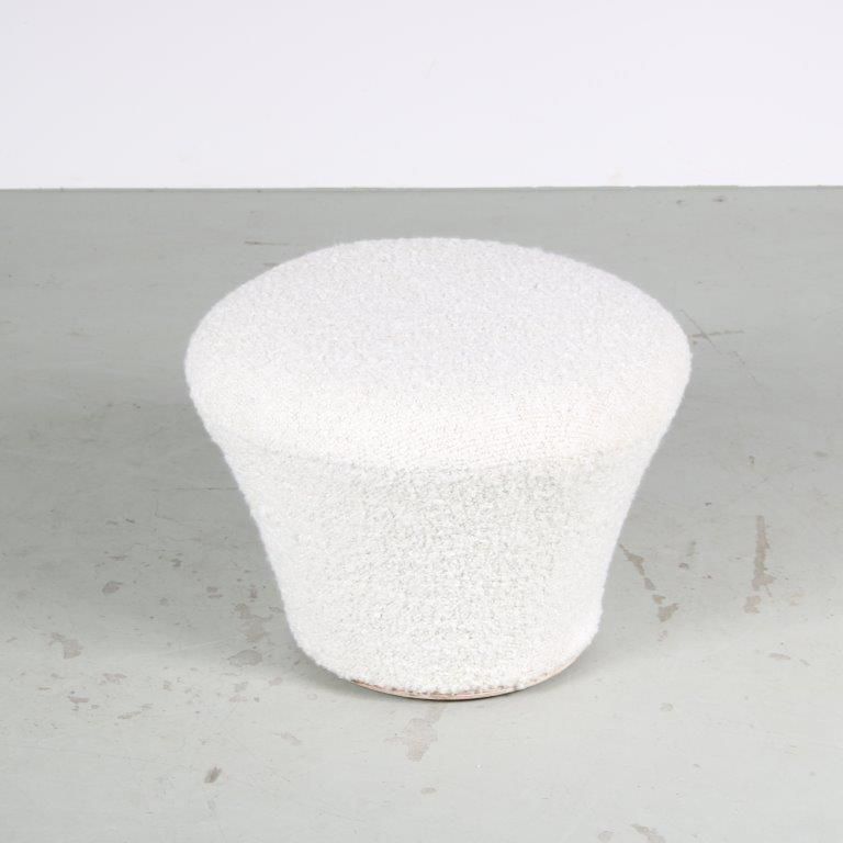 Pierre Paulin “Mushroom” Chair With Stool For Artifort, Netherlands 1960 photo furniture
