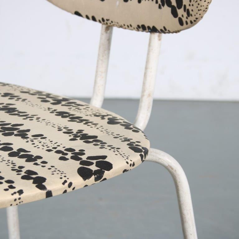 photo vinterior 1950s Pair Of Willy Van Der Meeren Side Chairs For Tubax, Belgium