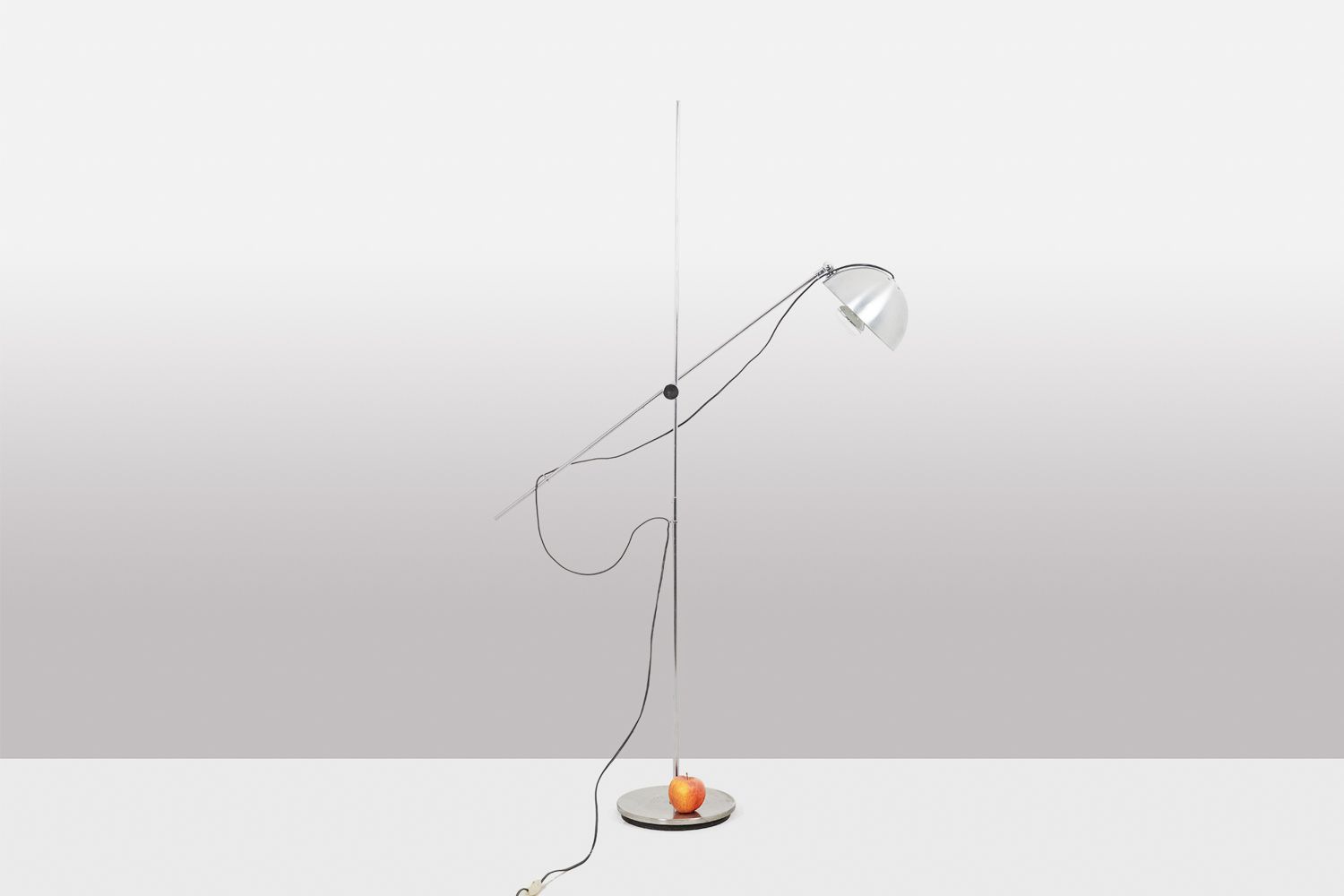 Maison Jansen. Polished And Brushed Metal Floor Lamp. 1970s. photo Lighting