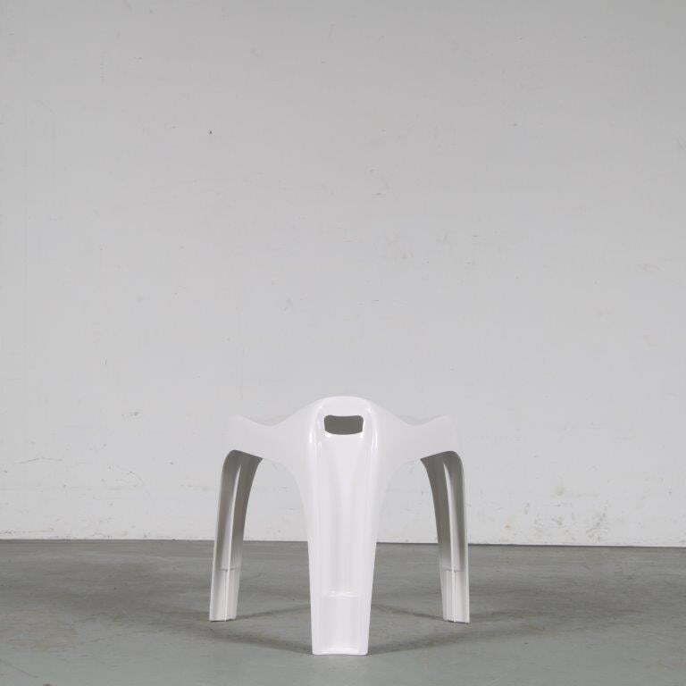2000s White “Casalino” Stool By Alexander Begge For Casala, Germany – Large Stock! photo 84.0