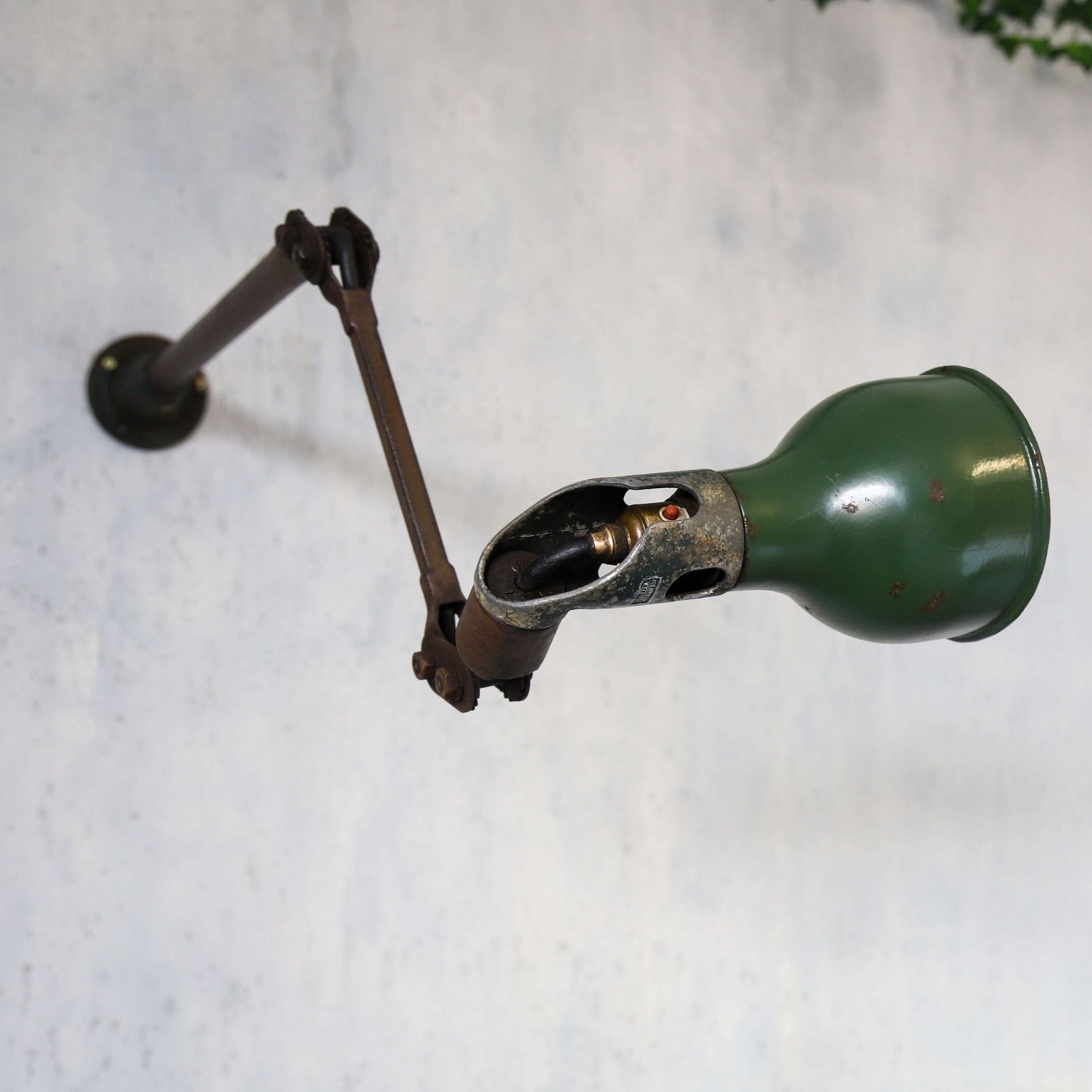 Articulated Industrial Machinist Lamp By Mek Elek Circa 1930 photo vinterior