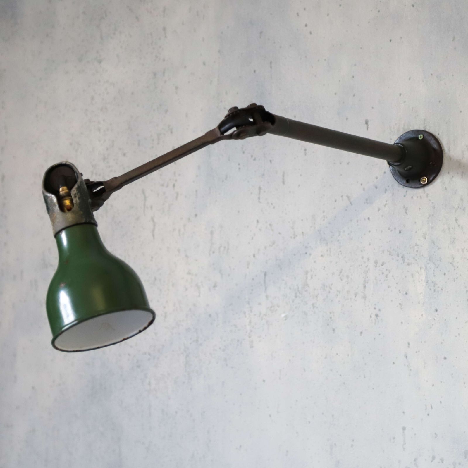 photo furniture Articulated Industrial Machinist Lamp By Mek Elek Circa 1930