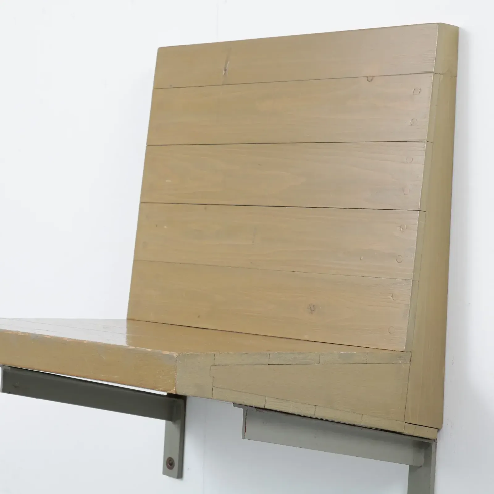 Furniture Rare Dom Hans Van Der Laan Wall Mounted Seat, Netherlands 1970 photo