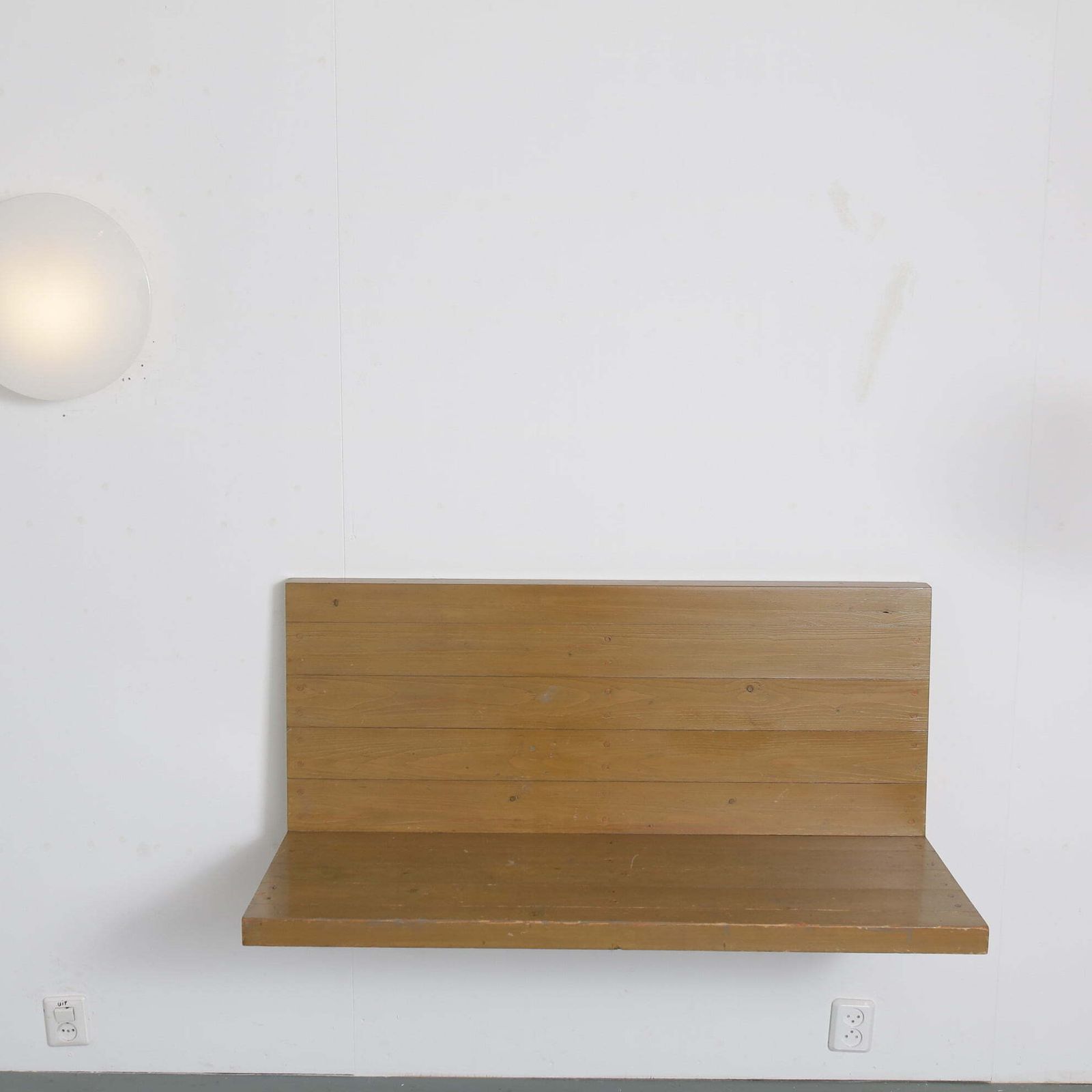 Furniture Rare Dom Hans Van Der Laan Wall Mounted Bench, Netherlands 1970 photo