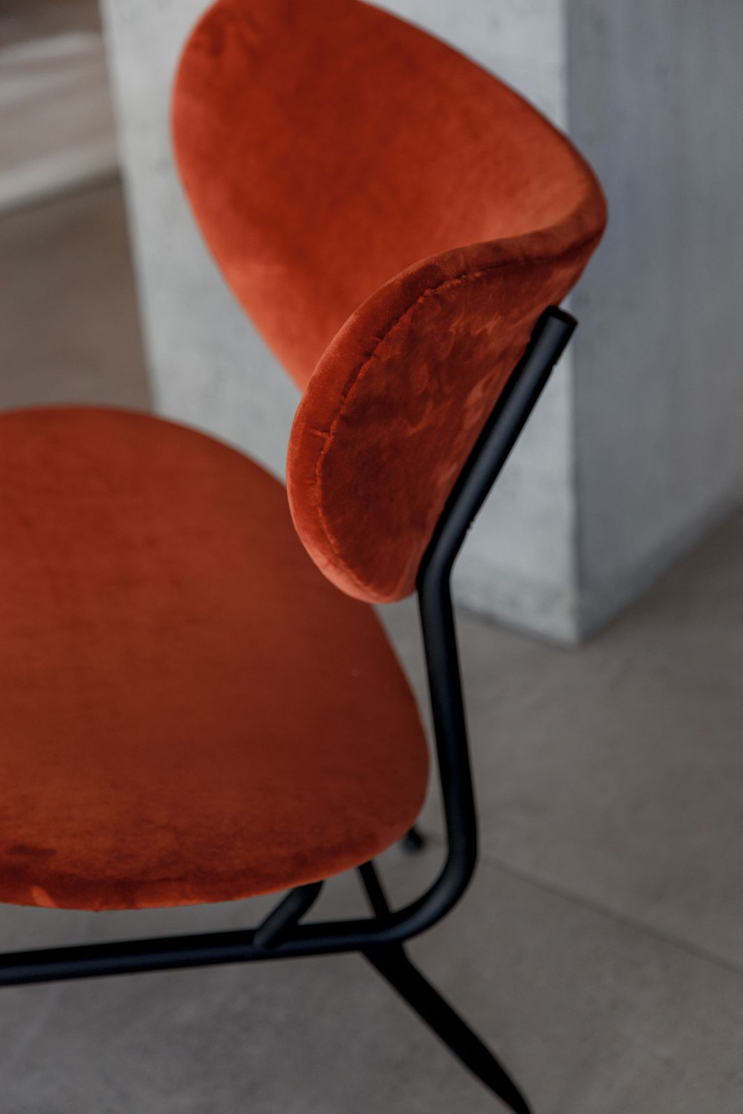 'Burnt Orange' Midcentury Armchair photo for sale