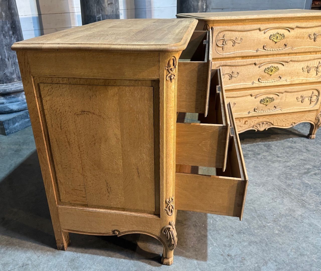 Furniture Rare Pair French Commode Chests Of Drawers photo