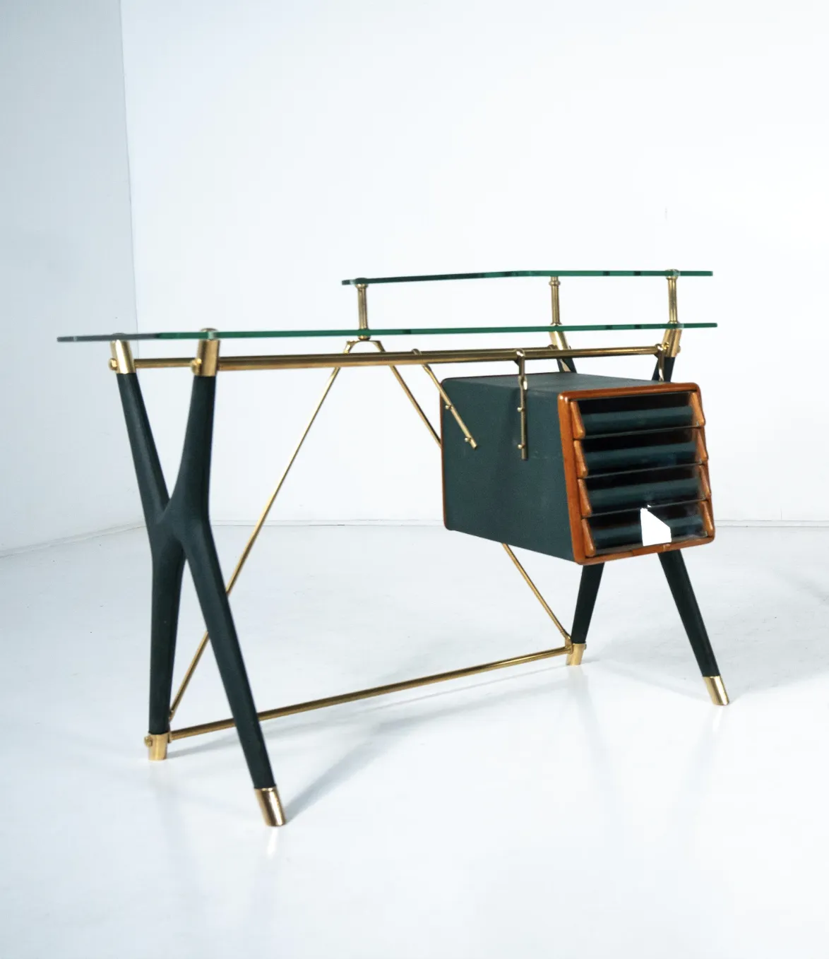 Large Desk By Silvio Berrone From The Bialetti Building, Omegna, Italy, 1955 photo vintage