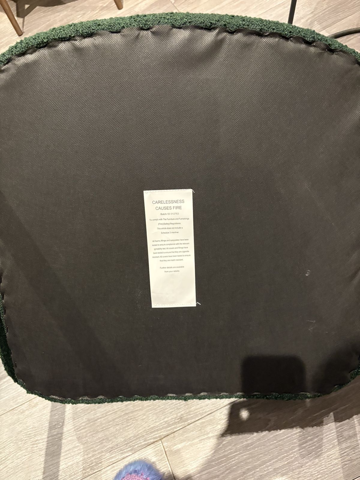 Green Boucle Chair, 21st Century photo 155.0