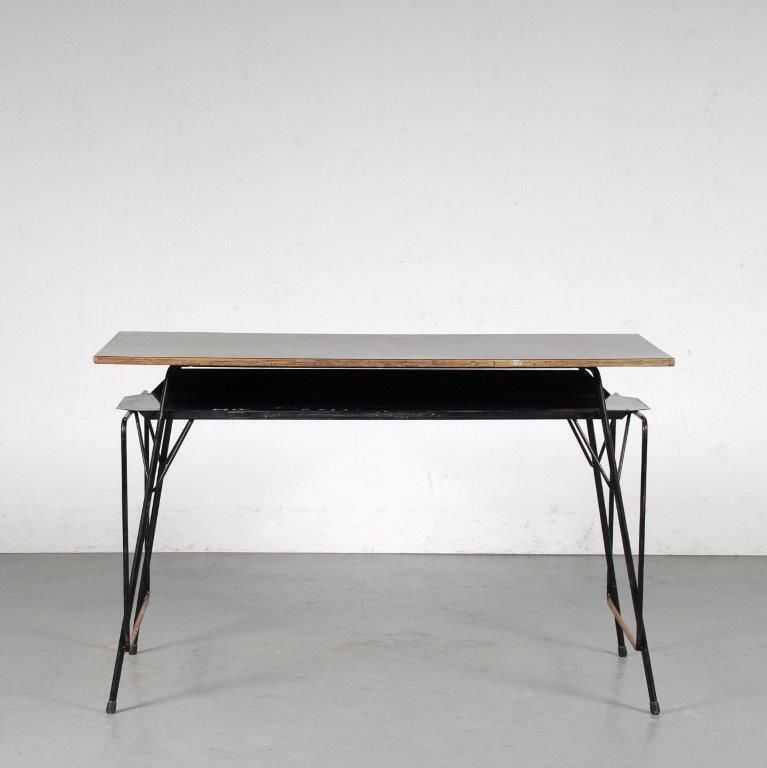 Willy Van Der Meeren Teacher’s Desk For Tubax, Belgium 1950 photo vinterior