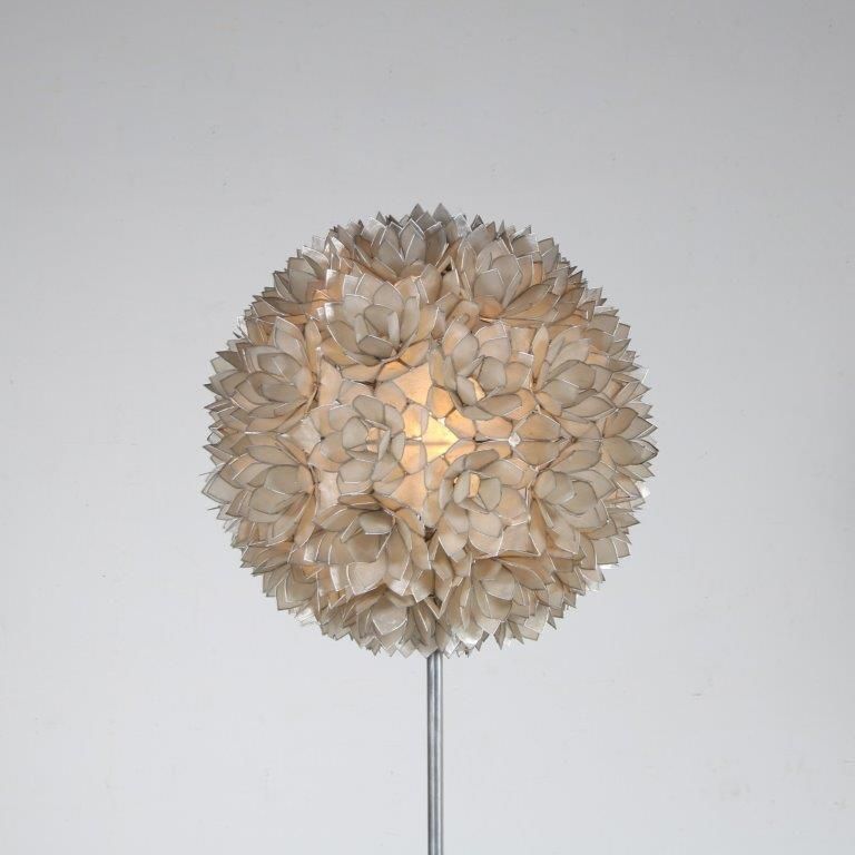 1960s “Mother Of Pearl” Floor Lamp By Rausch, Germany 1960 photo furniture