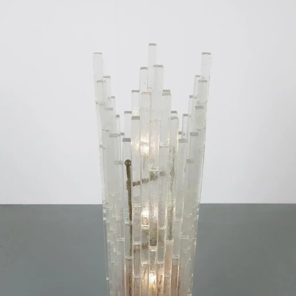 photo for sale Glass Floor Lamp By Poliarte, Italy 1960
