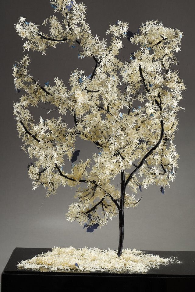 Metal And Paper Creation By Lebanese Artist Nayla Tabet, The Butterfly Tree photo Home Decor