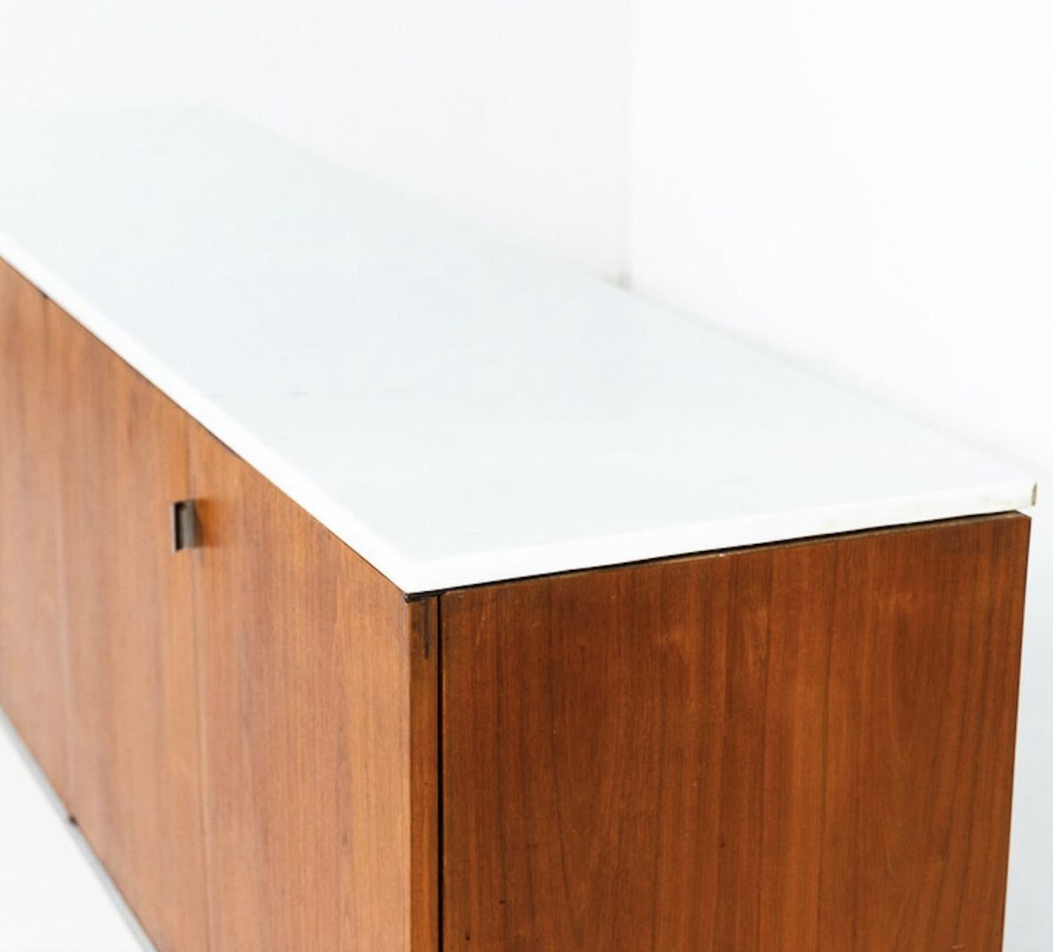 Mid Century Modern Sideboard, Wood And Marble, Italy, 1970s photo vinterior
