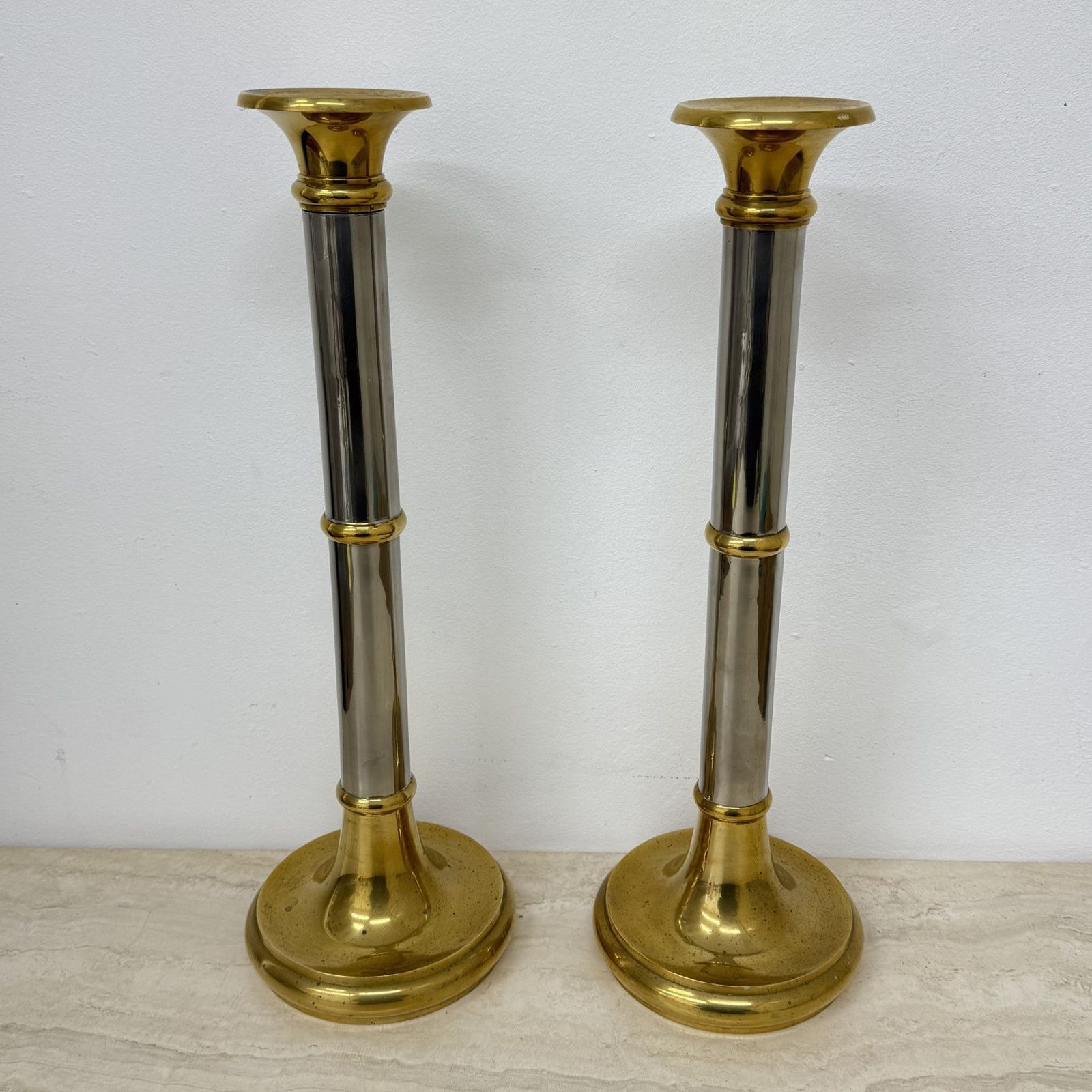 Set Van 2 Grote Gunther Lambert Design Kandelaars, Jaren 1970 photo furniture