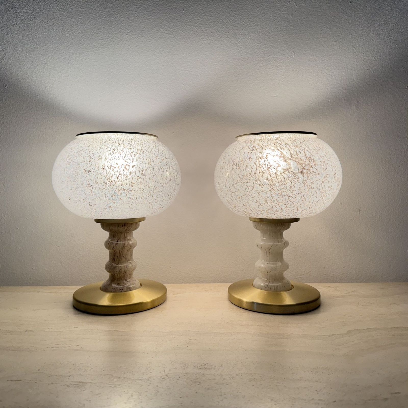 Set Van 2 Tafellampen, Jaren 1970, Duitsland photo furniture